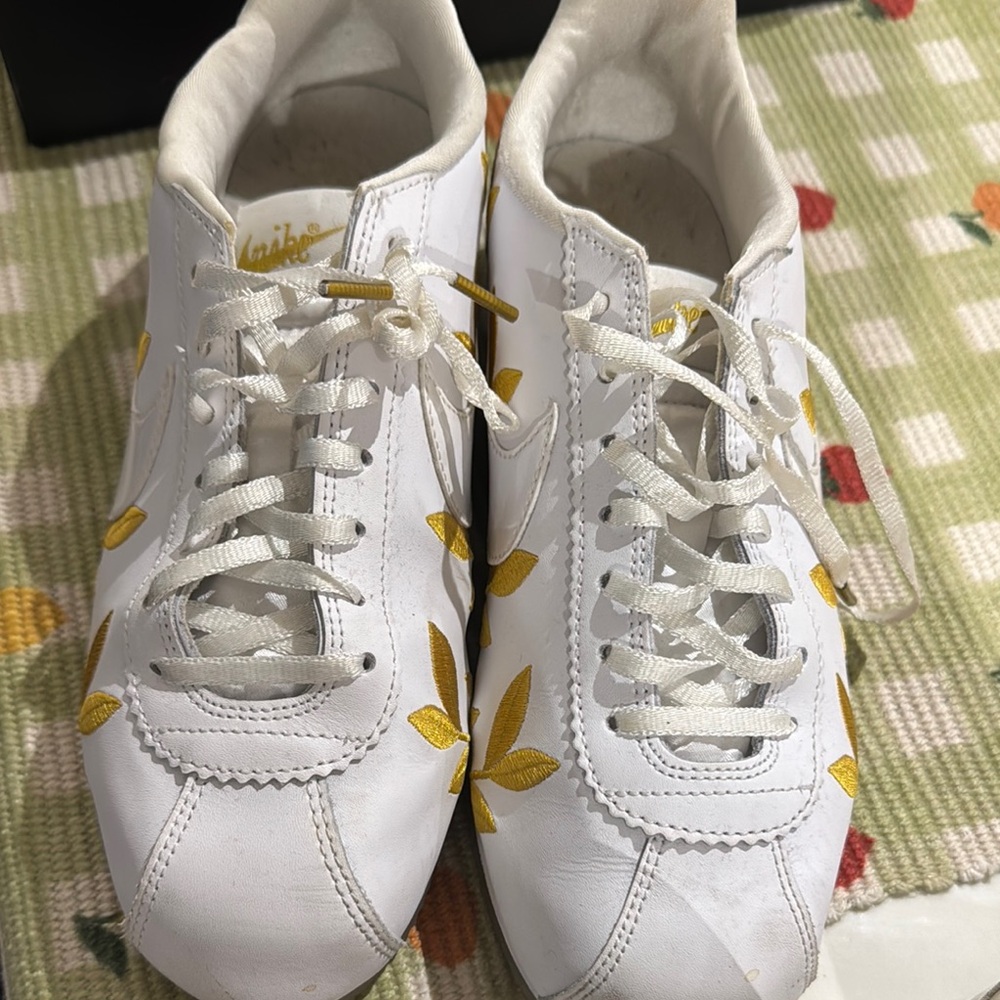 White and Yellow Women's Shoes